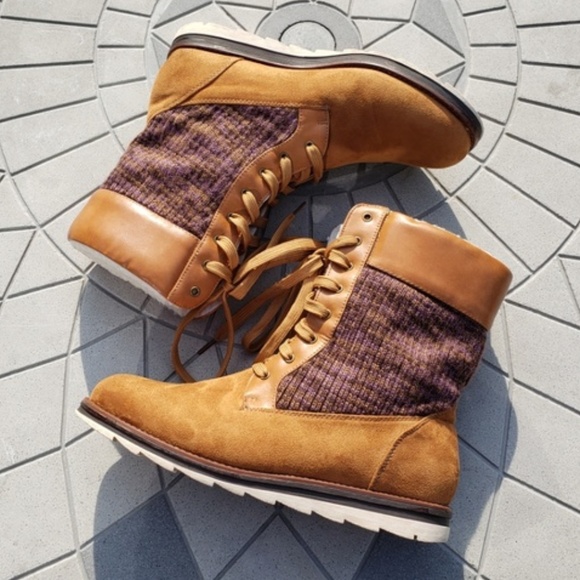 Muk Luks Shoes - Muk Luks Tan Christy Sherpa Water Resistant Boots